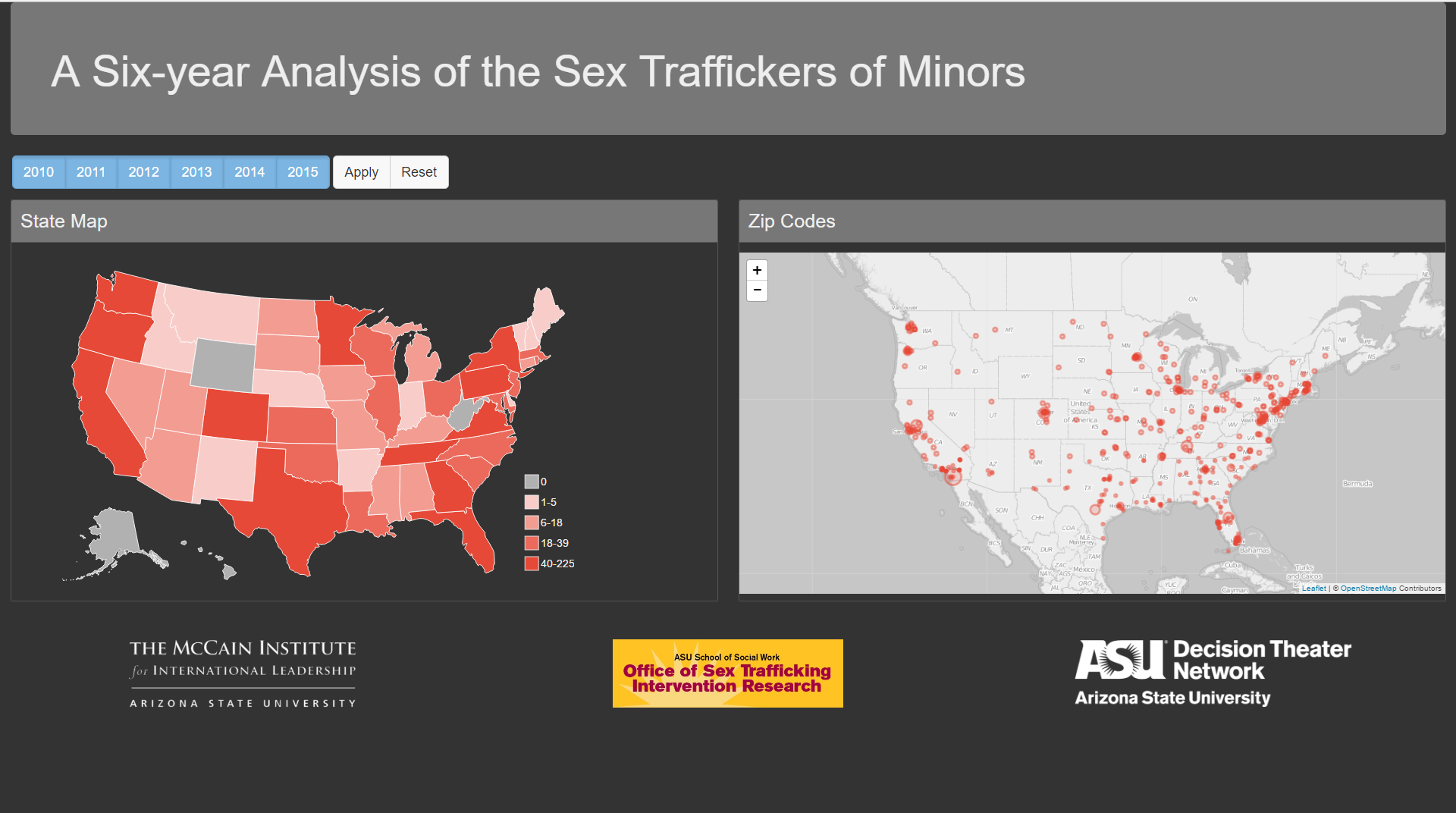 Sex trafficker map