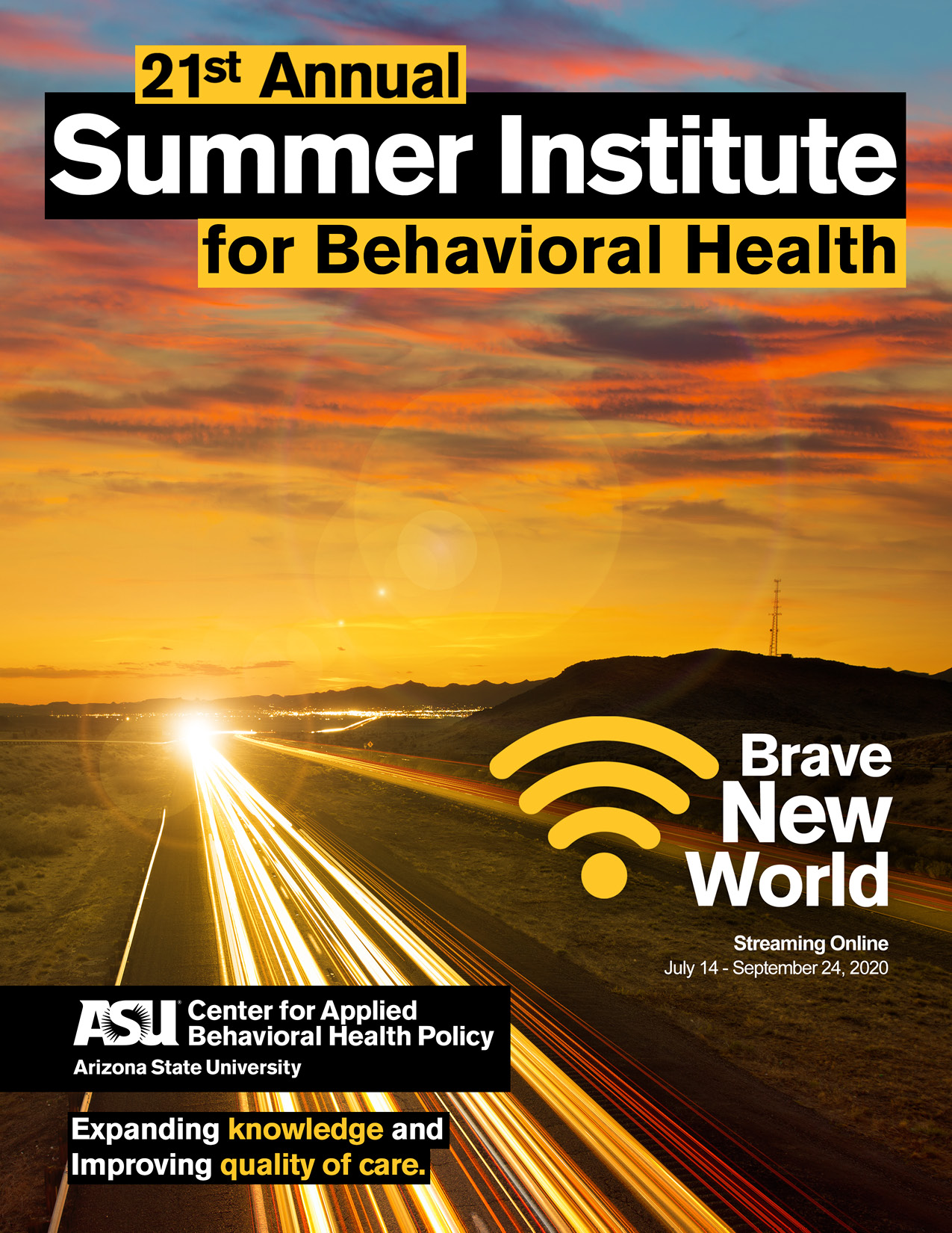 Book cover - 21st Annual Summer Institute for Behavioral Health